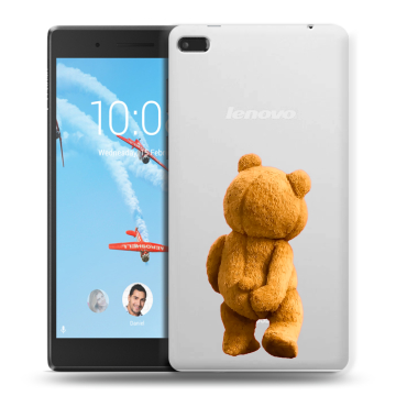 Силиконовый чехол на Lenovo Tab 4 7 Essential с принтом Медведь