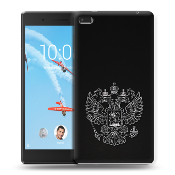 Силиконовый чехол на Lenovo Tab 4 7 Essential с принтом Герб России
