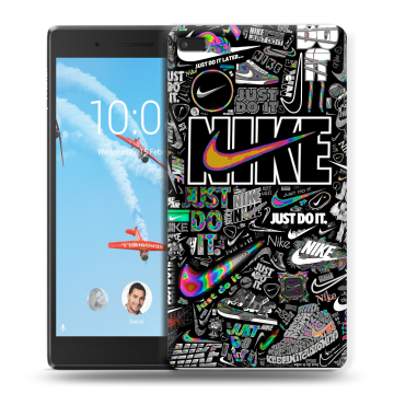 Силиконовый чехол на Lenovo Tab 4 7 Essential с принтом Найк Силиконовый чехол на Lenovo Tab 4 7 Essential с принтом Найк