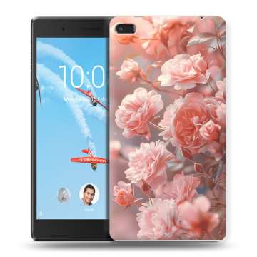 Силиконовый чехол на Lenovo Tab 4 7 Essential с принтом Розовые розы