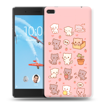 Силиконовый чехол на Lenovo Tab 4 7 Essential с принтом Hello Kitty Хелоу Кити Силиконовый чехол на Lenovo Tab 4 7 Essential с принтом Hello Kitty Хелоу Кити
