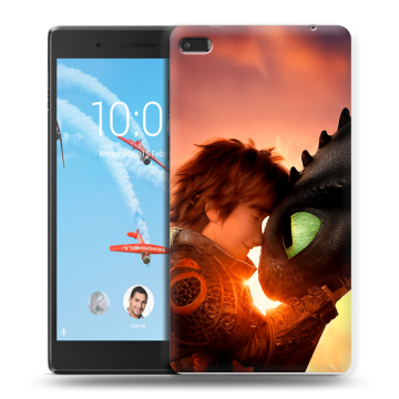 Силиконовый чехол на Lenovo Tab 4 7 Essential с принтом Как приручить дракона Силиконовый чехол на Lenovo Tab 4 7 Essential с принтом Как приручить дракона