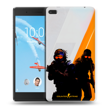 Силиконовый чехол на Lenovo Tab 4 7 Essential с принтом Контер страйк Counter strike Силиконовый чехол на Lenovo Tab 4 7 Essential с принтом Контер страйк Counter strike