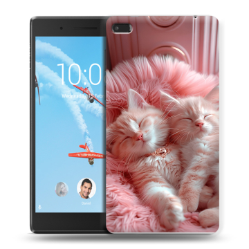 Силиконовый чехол на Lenovo Tab 4 7 Essential с принтом котята котики Силиконовый чехол на Lenovo Tab 4 7 Essential с принтом котята котики