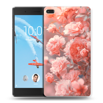 Силиконовый чехол на Lenovo Tab 4 7 Essential с принтом Розы цветы