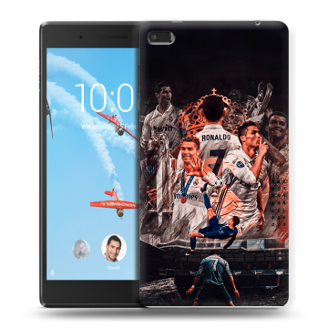 Силиконовый чехол на Lenovo Tab 4 7 Essential с принтом Реал Роналдо Real Ronaldo