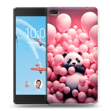 Силиконовый чехол на Lenovo Tab 4 7 Essential с принтом Панда Силиконовый чехол на Lenovo Tab 4 7 Essential с принтом Панда