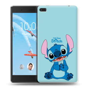Силиконовый чехол на Lenovo Tab 4 7 Essential с принтом Лило и Стич