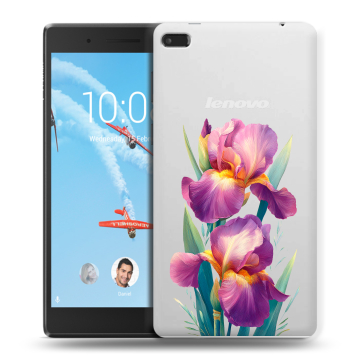 Силиконовый чехол на Lenovo Tab 4 7 Essential с принтом Цветы орхидеи Силиконовый чехол на Lenovo Tab 4 7 Essential с принтом Цветы орхидеи