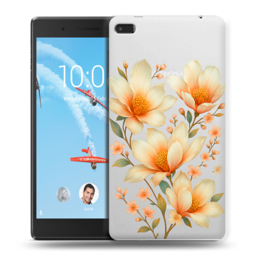 Силиконовый чехол на Lenovo Tab 4 7 Essential с принтом Цветы Силиконовый чехол на Lenovo Tab 4 7 Essential с принтом Цветы