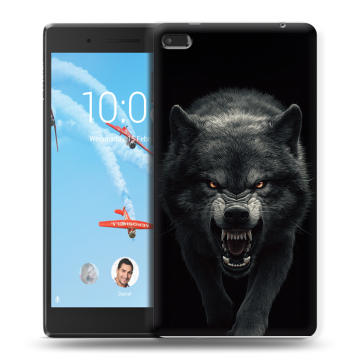 Силиконовый чехол на Lenovo Tab 4 7 Essential с принтом Волк