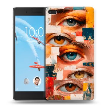 Силиконовый чехол на Lenovo Tab 4 7 Essential с принтом Модный принт Силиконовый чехол на Lenovo Tab 4 7 Essential с принтом Модный принт