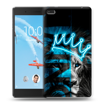 Силиконовый чехол на Lenovo Tab 4 7 Essential с принтом Король лев