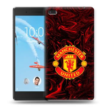 Силиконовый чехол на Lenovo Tab 4 7 Essential с принтом Manchester United
