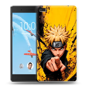Силиконовый чехол на Lenovo Tab 4 7 Essential с принтом Naruto Наруто