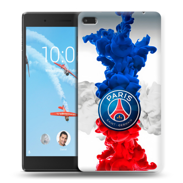 Силиконовый чехол на Lenovo Tab 4 7 Essential с принтом PSG ПСЖ