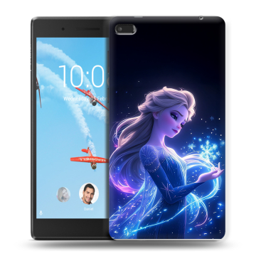Силиконовый чехол на Lenovo Tab 4 7 Essential с принтом Холодное сердце Frozen
