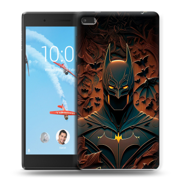 Силиконовый чехол на Lenovo Tab 4 7 Essential с принтом Batman Бэтмен