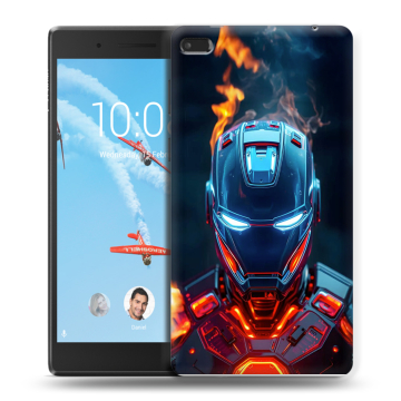 Силиконовый чехол на Lenovo Tab 4 7 Essential с принтом IronMan Железный человек Силиконовый чехол на Lenovo Tab 4 7 Essential с принтом IronMan Железный человек