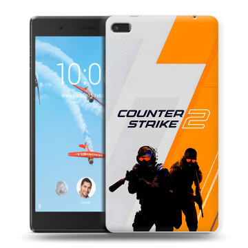 Силиконовый чехол на Lenovo Tab 4 7 Essential с принтом Counter Strike
