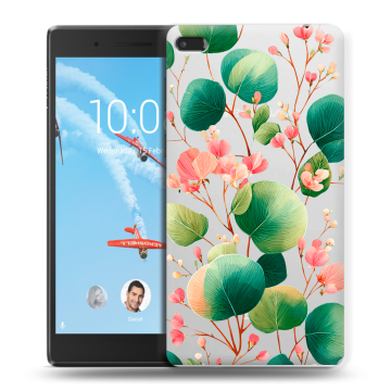 Силиконовый чехол на Lenovo Tab 4 7 Essential с принтом женский