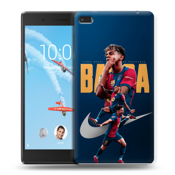 Силиконовый чехол на Lenovo Tab 4 7 Essential с принтом Барселона Barca Yamal 