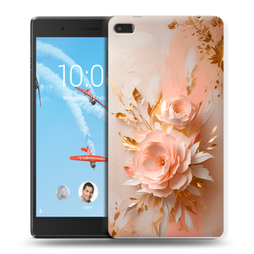 Силиконовый чехол на Lenovo Tab 4 7 Essential с принтом женский