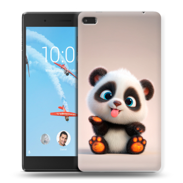 Силиконовый чехол на Lenovo Tab 4 7 Essential с принтом милая панда