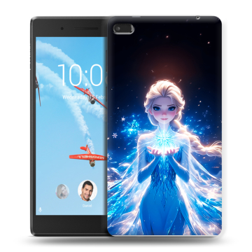 Силиконовый чехол на Lenovo Tab 4 7 Essential с принтом Холодное сердце Frozen