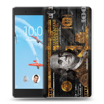 Силиконовый чехол на Lenovo Tab 4 7 Essential с принтом Доллар деньги