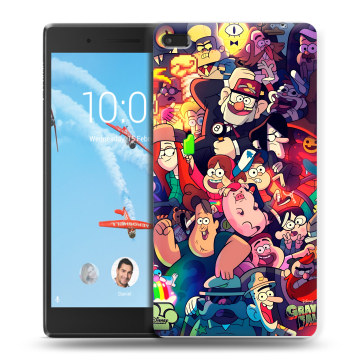 Силиконовый чехол на Lenovo Tab 4 7 Essential с принтом Gravity Falls Гравити Фолз