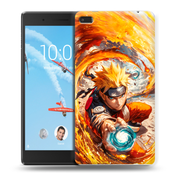 Силиконовый чехол на Lenovo Tab 4 7 Essential с принтом Аниме Наруто Naruto