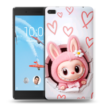 Силиконовый чехол на Lenovo Tab 4 7 Essential с принтом Labubu Лабубу