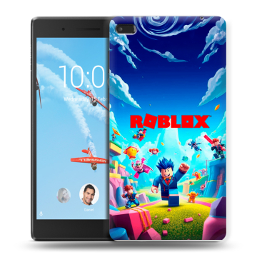 Силиконовый чехол на Lenovo Tab 4 7 Essential с принтом Roblox Роблокс Силиконовый чехол на Lenovo Tab 4 7 Essential с принтом Roblox Роблокс