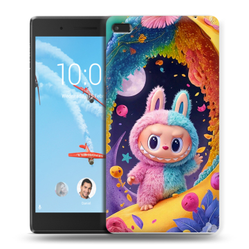 Силиконовый чехол на Lenovo Tab 4 7 Essential с принтом Labubu Лабубу Силиконовый чехол на Lenovo Tab 4 7 Essential с принтом Labubu Лабубу