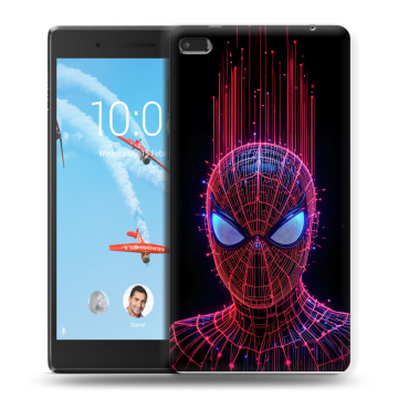 Силиконовый чехол на Lenovo Tab 4 7 Essential с принтом Spiderman Человек паук