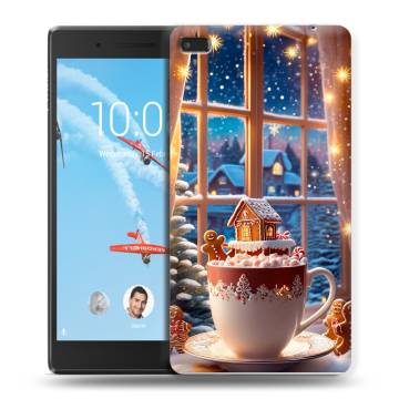 Силиконовый чехол на Lenovo Tab 4 7 Essential с принтом Новый год