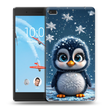 Силиконовый чехол на Lenovo Tab 4 7 Essential с принтом Новый год
