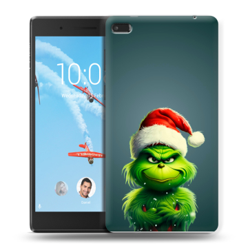 Силиконовый чехол на Lenovo Tab 4 7 Essential с принтом Новый год