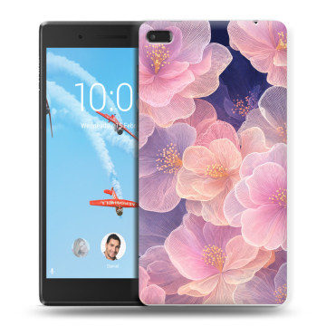 Силиконовый чехол на Lenovo Tab 4 7 Essential с принтом женский