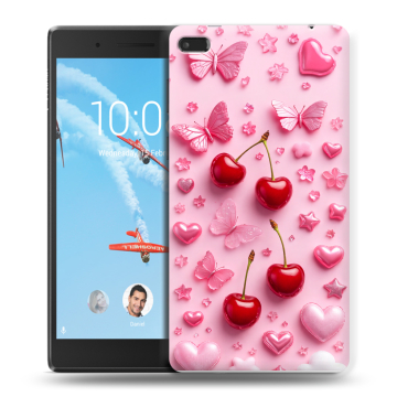 Силиконовый чехол на Lenovo Tab 4 7 Essential с принтом для девочек