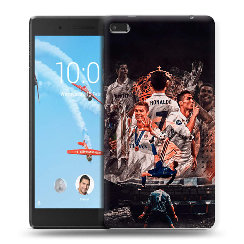 Силиконовый чехол на Lenovo Tab 4 7 Essential с принтом Реал Роналдо Real Ronaldo Силиконовый чехол на Lenovo Tab 4 7 Essential с принтом Реал Роналдо Real Ronaldo