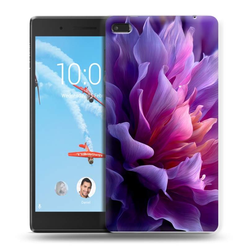 Силиконовый чехол на Lenovo Tab 4 7 Essential с принтом женский цветы Силиконовый чехол на Lenovo Tab 4 7 Essential с принтом женский цветы