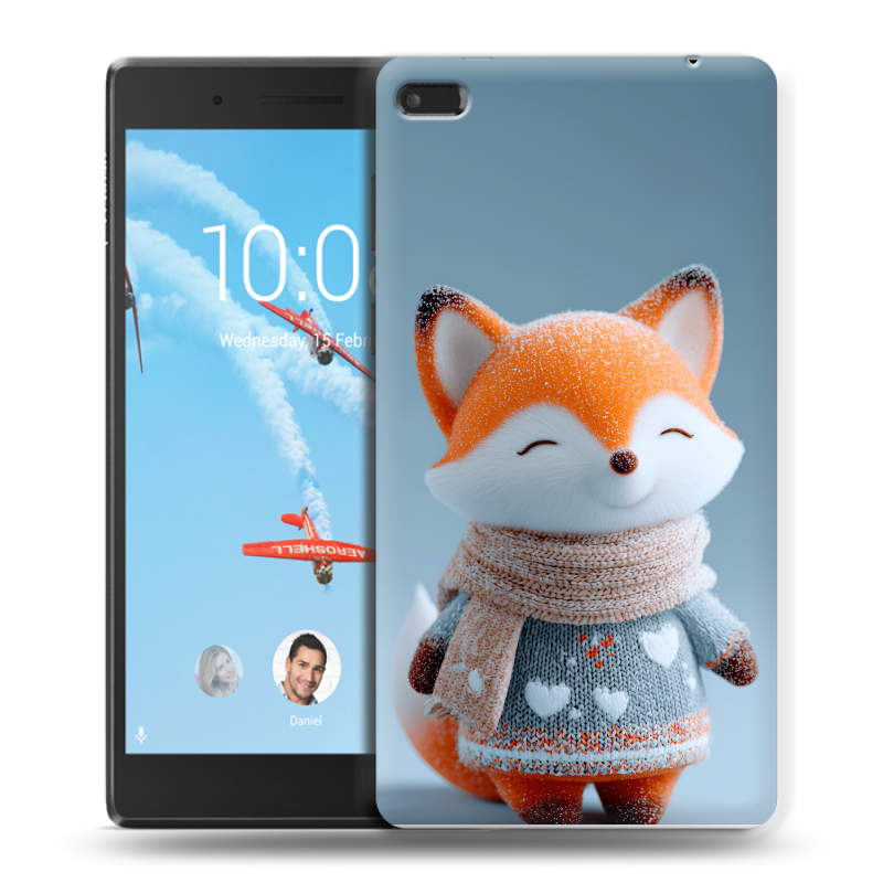 Силиконовый чехол на Lenovo Tab 4 7 Essential с принтом Лиса Силиконовый чехол на Lenovo Tab 4 7 Essential с принтом Лиса