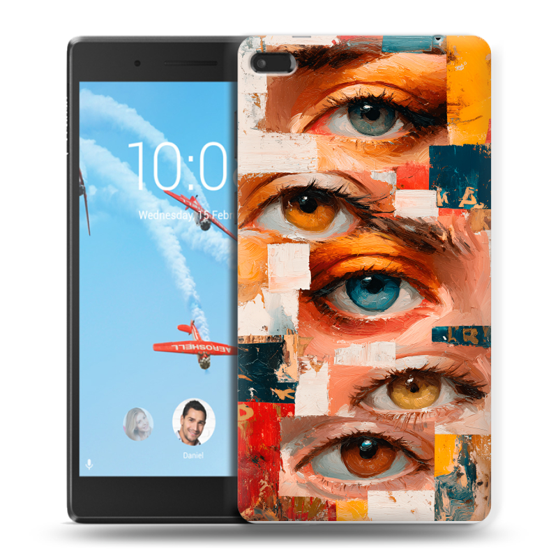 Силиконовый чехол на Lenovo Tab 4 7 Essential с принтом Модный принт Силиконовый чехол на Lenovo Tab 4 7 Essential с принтом Модный принт