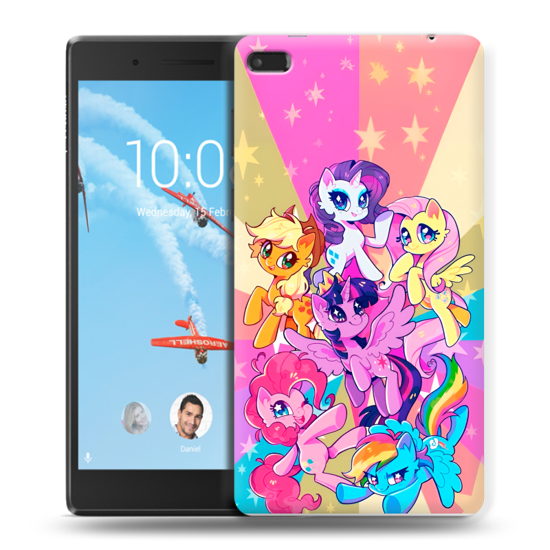 Силиконовый чехол на Lenovo Tab 4 7 Essential с принтом My little pony Дружба чудо Силиконовый чехол на Lenovo Tab 4 7 Essential с принтом My little pony Дружба чудо