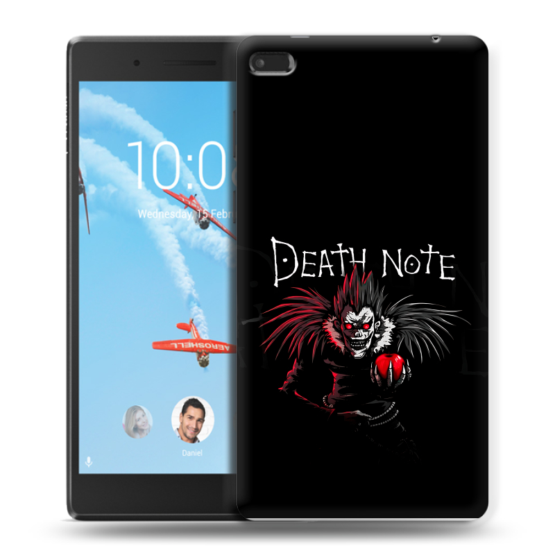Силиконовый чехол на Lenovo Tab 4 7 Essential с принтом Death note Тетрадь смерти Силиконовый чехол на Lenovo Tab 4 7 Essential с принтом Death note Тетрадь смерти