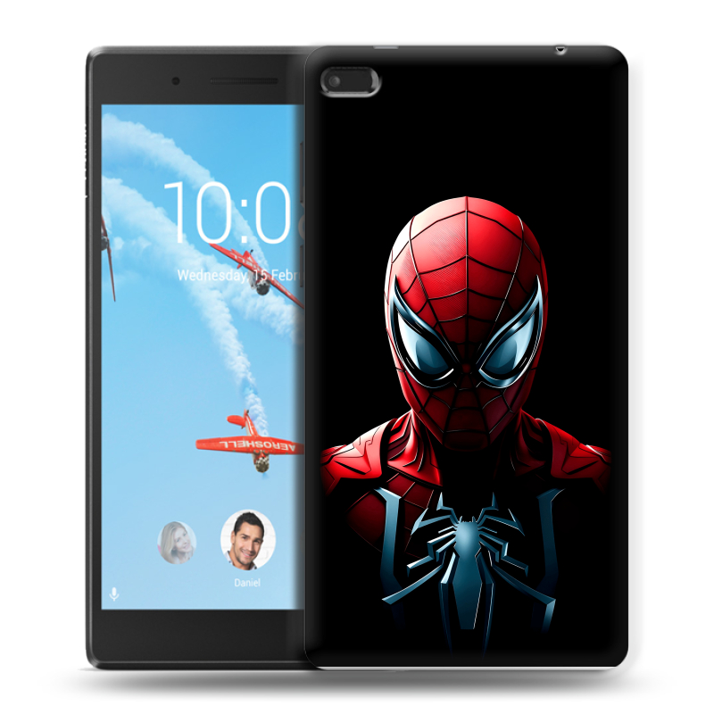 Силиконовый чехол на Lenovo Tab 4 7 Essential с принтом Spiderman Человек паук Силиконовый чехол на Lenovo Tab 4 7 Essential с принтом Spiderman Человек паук