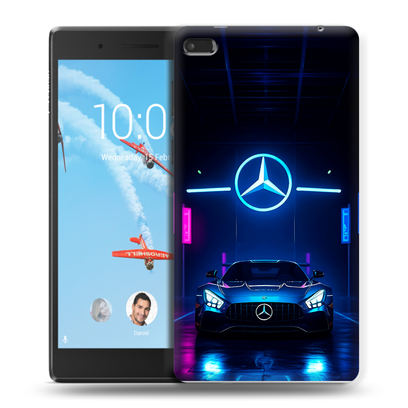 Силиконовый чехол на Lenovo Tab 4 7 Essential с принтом Mercedes Мерседес Силиконовый чехол на Lenovo Tab 4 7 Essential с принтом Mercedes Мерседес