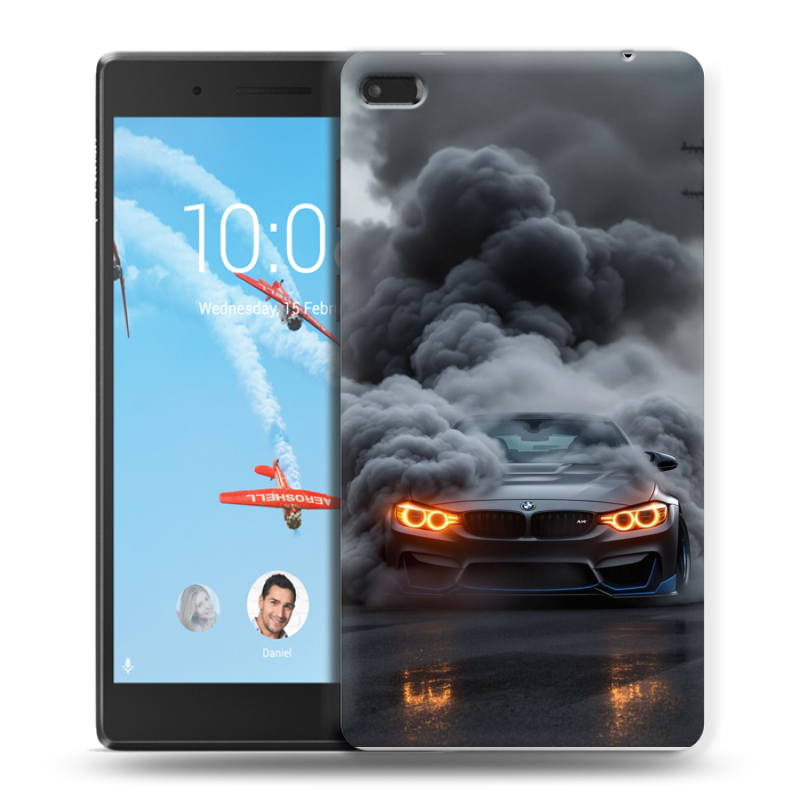 Силиконовый чехол на Lenovo Tab 4 7 Essential с принтом BMW БМВ Силиконовый чехол на Lenovo Tab 4 7 Essential с принтом BMW БМВ